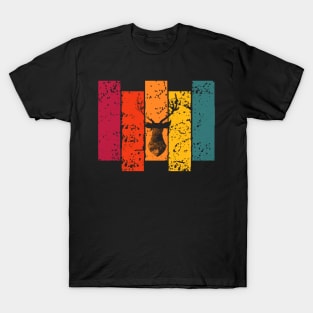 Retro Colourful Deer T-Shirt